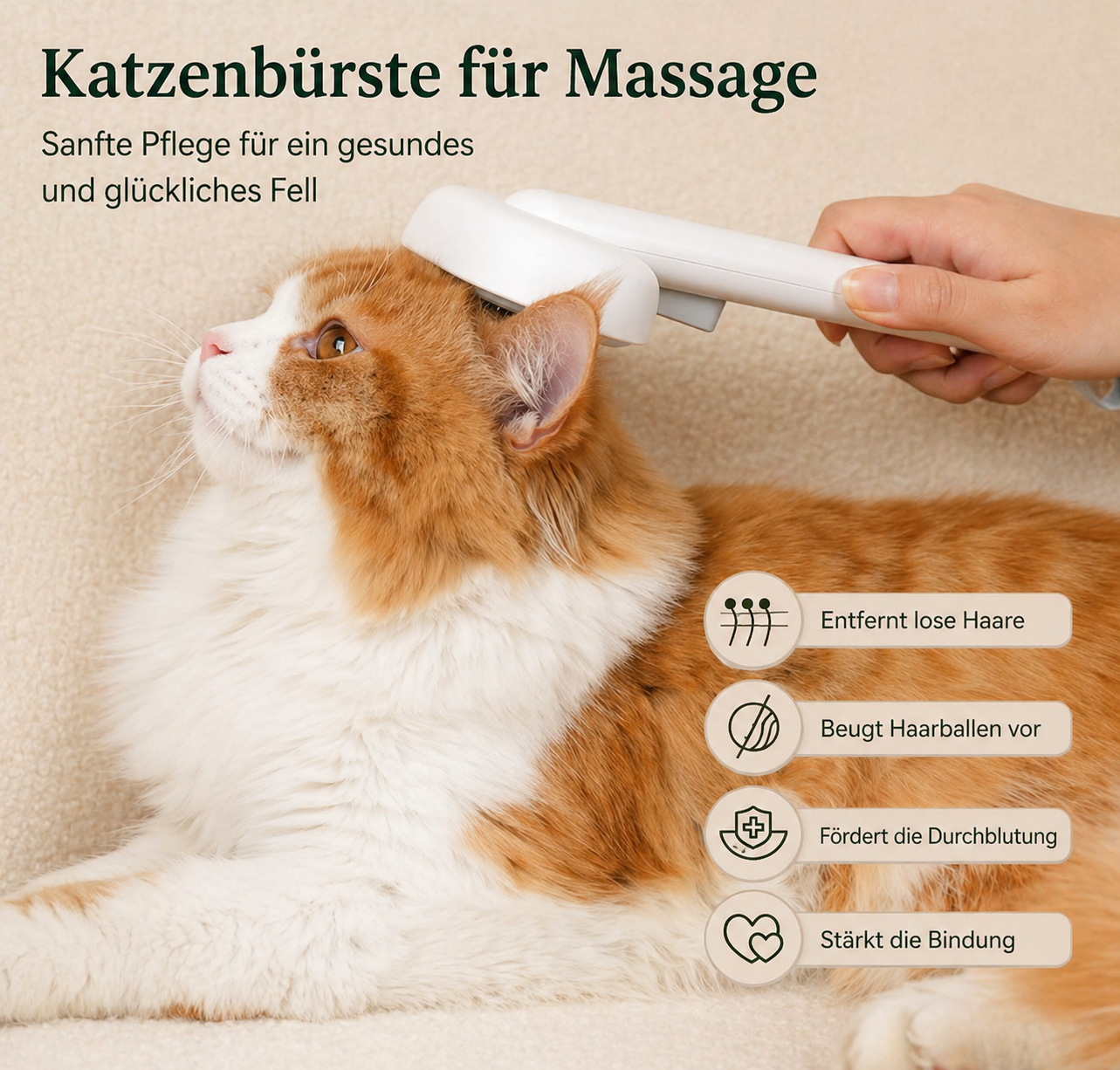 Tatzenwunder™ Fellbürste für Hunde & Katze