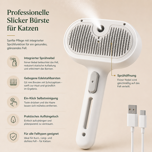 Tatzenwunder™ Fellbürste für Hunde & Katze