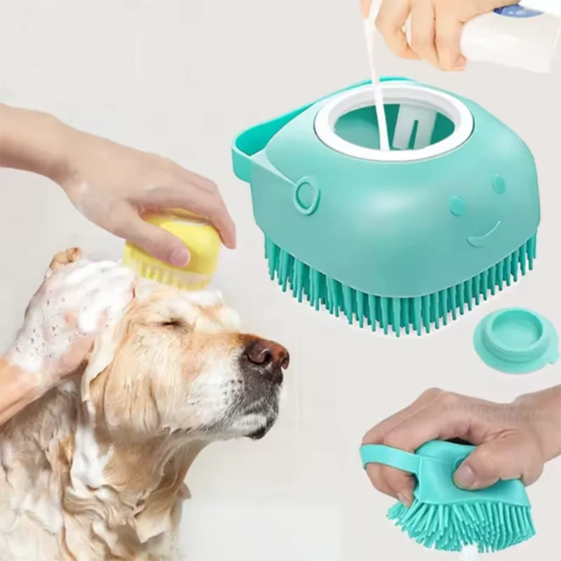 Bade-Massagebürste für Hunden & Katzen